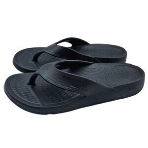 NuuSol Flip Flops Womens 7 Navy Blue Casual Comfort